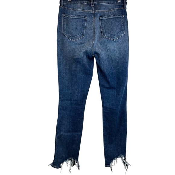 L'AGENCE High Line  High Rise Jeans Medium Blue Fitted Stretchy Cotton Blend 27 - Picture 8 of 12